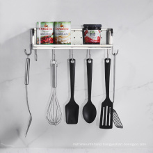 High Quality #304 Kitchen Stainless Steel Spice Rack with Hooks GFR-377